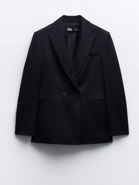 DOUBLE BREASTED BLAZER
S| NAVY BLUE